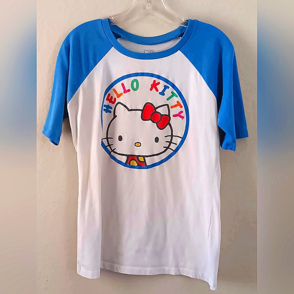 Hello Kitty Ringer Tee Short Slv Jr XL